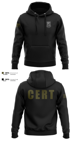 Hoodie, Chester County Prison Emergency Response Team CERT, Police, Teamtime, Team time, sublimation, custom sports apparel, team uniforms, spirit wear, spiritwear, sports uniforms, custom shirts, team store, custom team store, fundraiser sports, apparel fundraiser