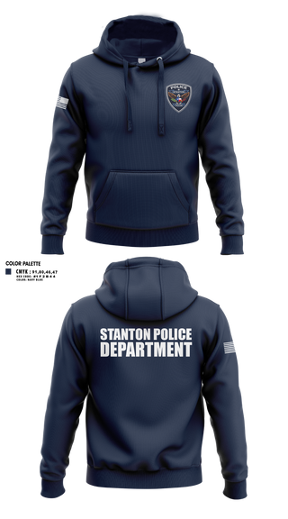 Hoodie, Stanton Police, Police, Teamtime, Team time, sublimation, custom sports apparel, team uniforms, spirit wear, spiritwear, sports uniforms, custom shirts, team store, custom team store, fundraiser sports, apparel fundraiser
