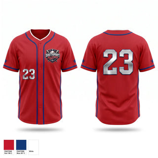 Full Button Baseball Jersey, Southport, Baseball, Teamtime, Team time, sublimation, custom sports apparel, team uniforms, spirit wear, spiritwear, sports uniforms, custom shirts, team store, custom team store, fundraiser sports, apparel fundraiser