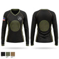 Deer Lodge Police Department Women's Long Sleeve V-neck Shirt - 1