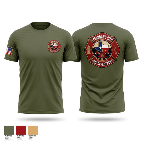 Short Sleeve Performance Shirt, Colorado City Fire Department, Fire Department, Teamtime, Team time, sublimation, custom sports apparel, team uniforms, spirit wear, spiritwear, sports uniforms, custom shirts, team store, custom team store, fundraiser sports, apparel fundraiser
