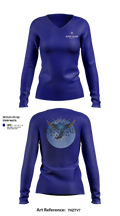Born Again Ministry 75354236 Women's Long Sleeve V-neck Shirt - 23