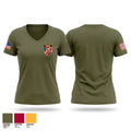 Alma District Fire Department Women's Short Sleeve V-neck Shirt - 1