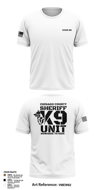 Chisago County K9 Unit 88074556 Short Sleeve Performance Shirt - 106
