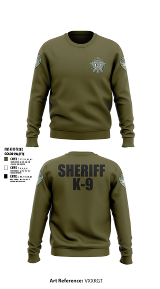 Crew Neck Sweatshirt, Washington County SO Maine K9 Unit, Police, Teamtime, Team time, sublimation, custom sports apparel, team uniforms, spirit wear, spiritwear, sports uniforms, custom shirts, team store, custom team store, fundraiser sports, apparel fundraiser