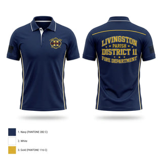 Short Sleeve Performance Polo, Livingston Fire District 11, Fire Department, Teamtime, Team time, sublimation, custom sports apparel, team uniforms, spirit wear, spiritwear, sports uniforms, custom shirts, team store, custom team store, fundraiser sports, apparel fundraiser