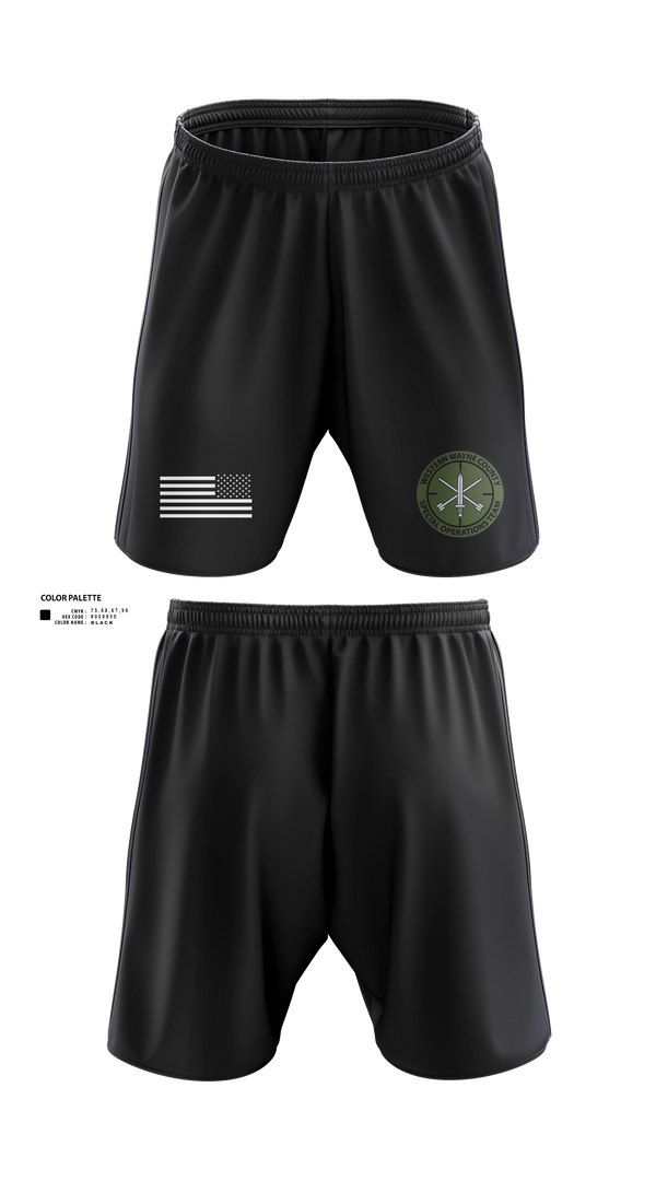 Athletic Shorts With Pockets, Western Wayne SOT, Police, Teamtime, Team time, sublimation, custom sports apparel, team uniforms, spirit wear, spiritwear, sports uniforms, custom shirts, team store, custom team store, fundraiser sports, apparel fundraiser