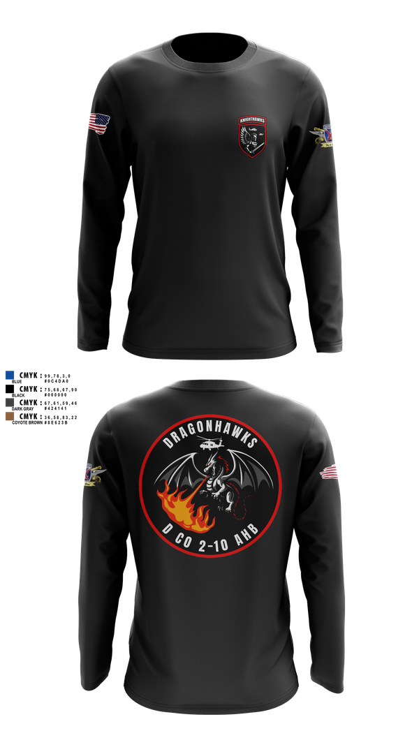 Long Sleeve Performance Shirt, 2-10 AHB Knighthawks, Spirit Store, Teamtime, Team time, sublimation, custom sports apparel, team uniforms, spirit wear, spiritwear, sports uniforms, custom shirts, team store, custom team store, fundraiser sports, apparel fundraiser