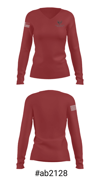 Women's Long Sleeve Vneck Shirt, Paso Robles High School Basketball, Men's Basketball, Teamtime, Team time, sublimation, custom sports apparel, team uniforms, spirit wear, spiritwear, sports uniforms, custom shirts, team store, custom team store, fundraiser sports, apparel fundraiser