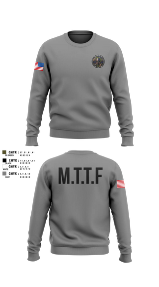 Crew Neck Sweatshirt, Major Theft Task Force, Police, Teamtime, Team time, sublimation, custom sports apparel, team uniforms, spirit wear, spiritwear, sports uniforms, custom shirts, team store, custom team store, fundraiser sports, apparel fundraiser