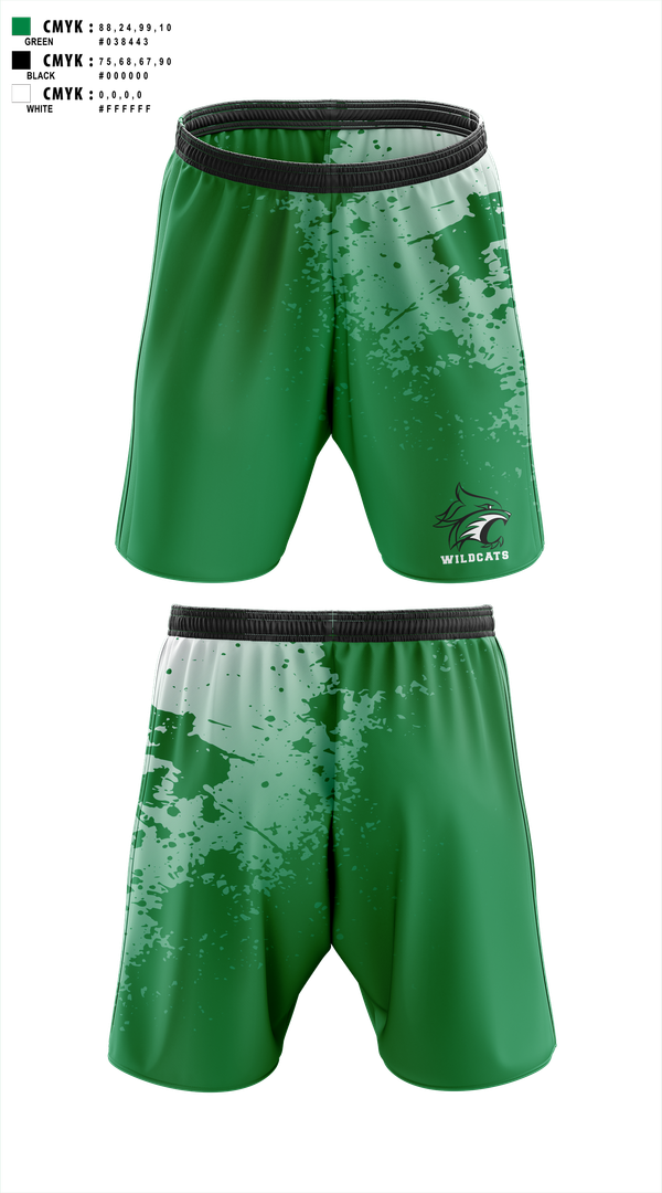Athletic Shorts With Pockets, Wildcats, , Teamtime, Team time, sublimation, custom sports apparel, team uniforms, spirit wear, spiritwear, sports uniforms, custom shirts, team store, custom team store, fundraiser sports, apparel fundraiser