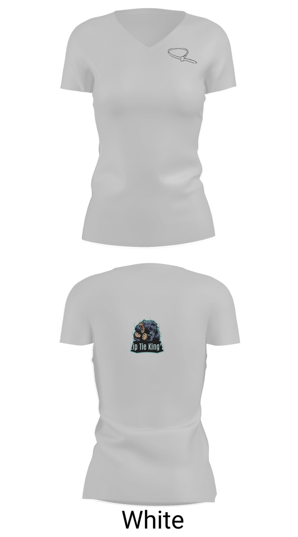 Womens Short Sleeve Vneck Shirt, Zip Tie King’s, , Teamtime, Team time, sublimation, custom sports apparel, team uniforms, spirit wear, spiritwear, sports uniforms, custom shirts, team store, custom team store, fundraiser sports, apparel fundraiser
