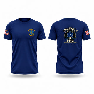 Short Sleeve Performance Shirt, Louisville Rescue, EMS/EMT, Teamtime, Team time, sublimation, custom sports apparel, team uniforms, spirit wear, spiritwear, sports uniforms, custom shirts, team store, custom team store, fundraiser sports, apparel fundraiser