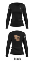 USS ralph Johnson 39410913 Women's Long Sleeve V-neck Shirt - 23