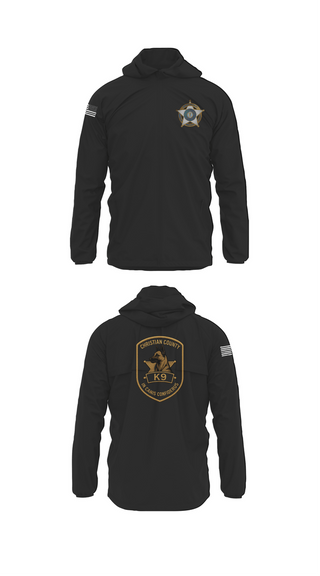 Windbreaker, SHERIFF K-9, Police, Teamtime, Team time, sublimation, custom sports apparel, team uniforms, spirit wear, spiritwear, sports uniforms, custom shirts, team store, custom team store, fundraiser sports, apparel fundraiser