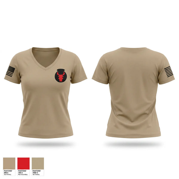 Womens Short Sleeve Vneck Shirt, 1-183rd Aviation Division, Army, Teamtime, Team time, sublimation, custom sports apparel, team uniforms, spirit wear, spiritwear, sports uniforms, custom shirts, team store, custom team store, fundraiser sports, apparel fundraiser