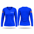 Fire rescue Women's Long Sleeve V-neck Shirt - 1