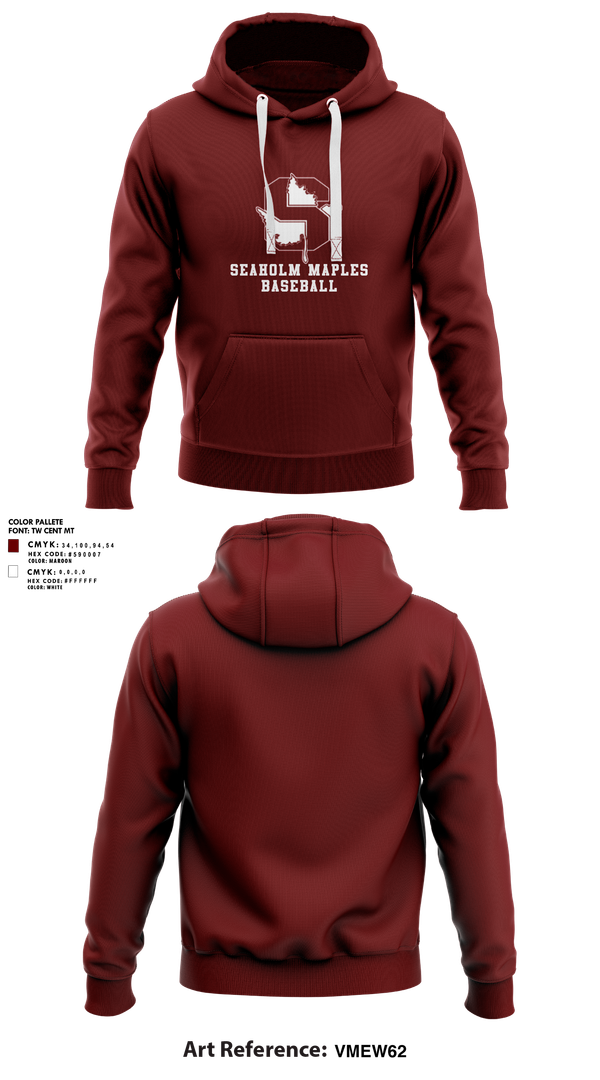Hoodie, Seaholm Maples Baseball, Baseball, Teamtime, Team time, sublimation, custom sports apparel, team uniforms, spirit wear, spiritwear, sports uniforms, custom shirts, team store, custom team store, fundraiser sports, apparel fundraiser