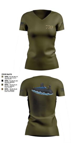 Womens Short Sleeve Vneck Shirt, USS Jefferson City, Navy, Teamtime, Team time, sublimation, custom sports apparel, team uniforms, spirit wear, spiritwear, sports uniforms, custom shirts, team store, custom team store, fundraiser sports, apparel fundraiser