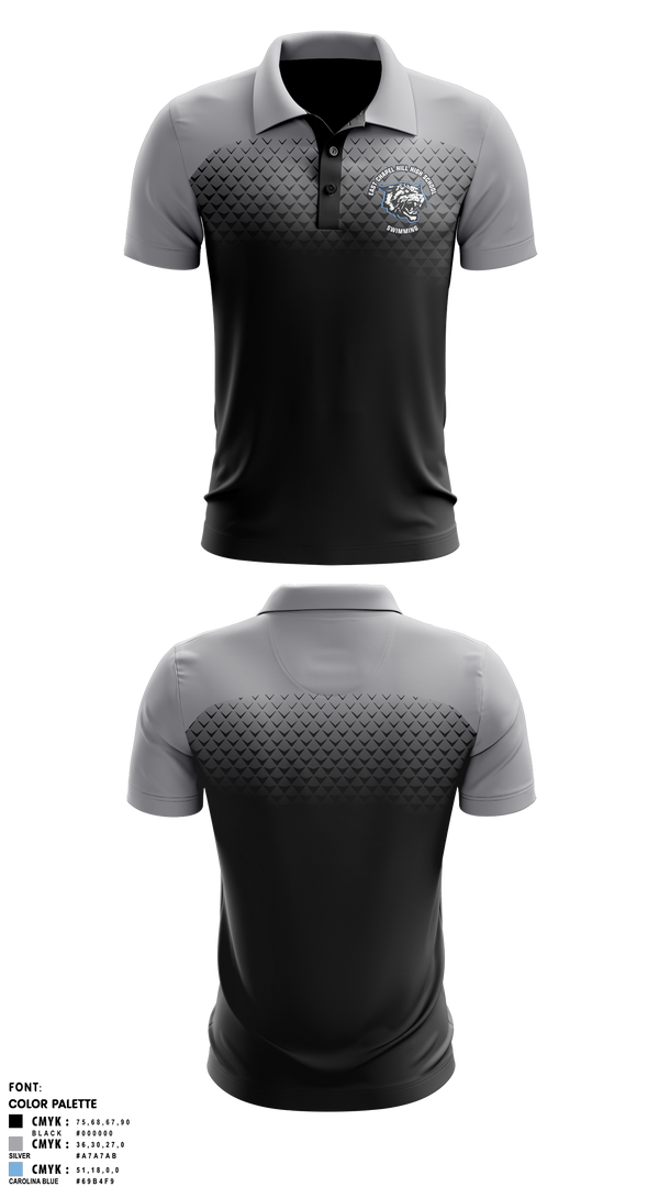 Short Sleeve Performance Polo, East Chapel Hill High School Swimming, Swimming, Teamtime, Team time, sublimation, custom sports apparel, team uniforms, spirit wear, spiritwear, sports uniforms, custom shirts, team store, custom team store, fundraiser sports, apparel fundraiser