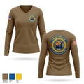 161st CBRN-HazMat-WMD 82923186 Women's Long Sleeve V-neck Shirt - 1