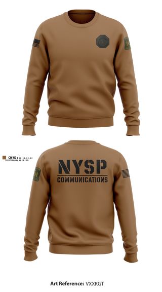 Crew Neck Sweatshirt, NYSP Communications, Police, Teamtime, Team time, sublimation, custom sports apparel, team uniforms, spirit wear, spiritwear, sports uniforms, custom shirts, team store, custom team store, fundraiser sports, apparel fundraiser