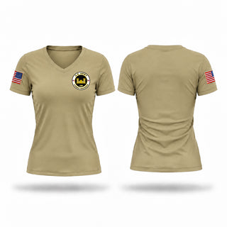 Womens Short Sleeve Vneck Shirt, 101st combat engineers, Coast Guard, Teamtime, Team time, sublimation, custom sports apparel, team uniforms, spirit wear, spiritwear, sports uniforms, custom shirts, team store, custom team store, fundraiser sports, apparel fundraiser