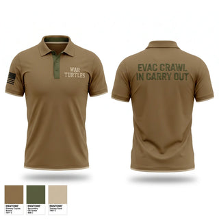 Short Sleeve Performance Polo, War turtles, Army, Teamtime, Team time, sublimation, custom sports apparel, team uniforms, spirit wear, spiritwear, sports uniforms, custom shirts, team store, custom team store, fundraiser sports, apparel fundraiser