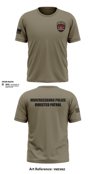 Short Sleeve Performance Shirt, Murfreesboro Directed Patrol, Police, Teamtime, Team time, sublimation, custom sports apparel, team uniforms, spirit wear, spiritwear, sports uniforms, custom shirts, team store, custom team store, fundraiser sports, apparel fundraiser