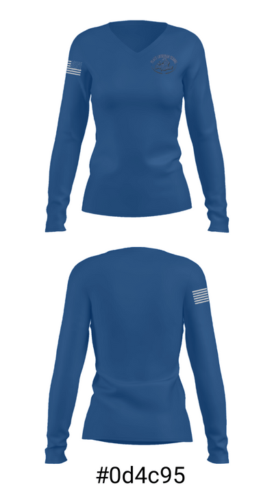 Peace Lutheran School 5235297 Women's Long Sleeve V-neck Shirt - 20