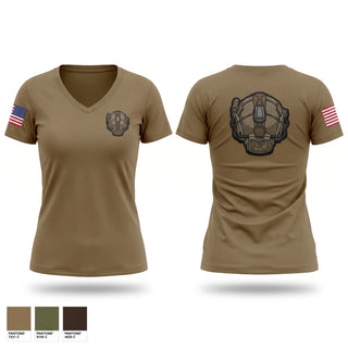 Womens Short Sleeve Vneck Shirt, Panthers, Army, Teamtime, Team time, sublimation, custom sports apparel, team uniforms, spirit wear, spiritwear, sports uniforms, custom shirts, team store, custom team store, fundraiser sports, apparel fundraiser
