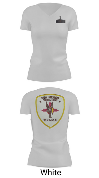 Womens Short Sleeve Vneck Shirt, New Mexico Corrections Department, Police, Teamtime, Team time, sublimation, custom sports apparel, team uniforms, spirit wear, spiritwear, sports uniforms, custom shirts, team store, custom team store, fundraiser sports, apparel fundraiser