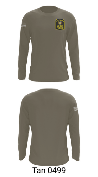 Long Sleeve Performance Shirt, LE ROY POLICE DEPARTMENT, Police, Teamtime, Team time, sublimation, custom sports apparel, team uniforms, spirit wear, spiritwear, sports uniforms, custom shirts, team store, custom team store, fundraiser sports, apparel fundraiser