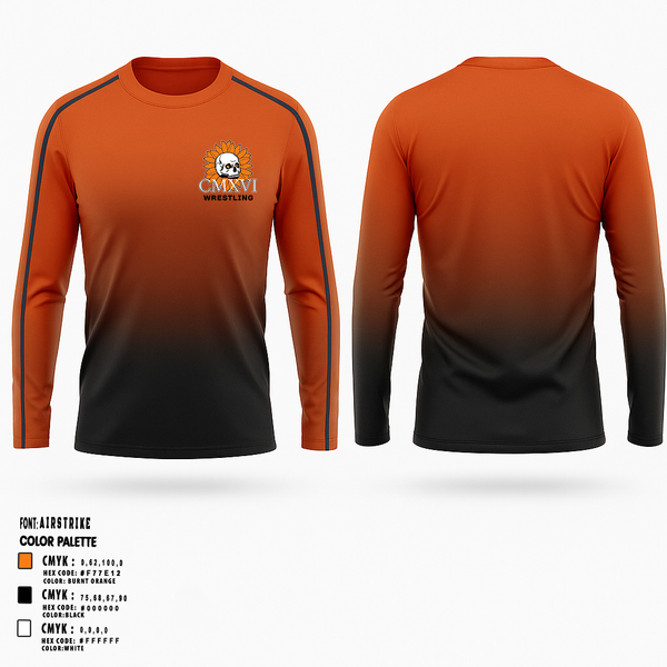 Long Sleeve Performance Shirt, Nine 16 Wrestling Club, Wrestling, Teamtime, Team time, sublimation, custom sports apparel, team uniforms, spirit wear, spiritwear, sports uniforms, custom shirts, team store, custom team store, fundraiser sports, apparel fundraiser