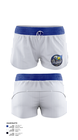 Womens Shorts, Capital Area Mainiacs, Softball, Teamtime, Team time, sublimation, custom sports apparel, team uniforms, spirit wear, spiritwear, sports uniforms, custom shirts, team store, custom team store, fundraiser sports, apparel fundraiser