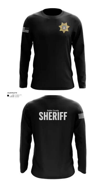 Butler County Sheriff’s Department 87460100 Long Sleeve Performance Shirt 21