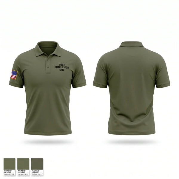 Short Sleeve Performance Polo, west charleston EMS, EMS/EMT, Teamtime, Team time, sublimation, custom sports apparel, team uniforms, spirit wear, spiritwear, sports uniforms, custom shirts, team store, custom team store, fundraiser sports, apparel fundraiser