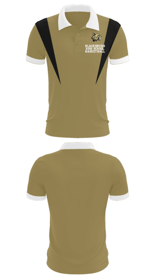 Short Sleeve Performance Polo, Blacksburg High School Basketball, Women's Basketball, Teamtime, Team time, sublimation, custom sports apparel, team uniforms, spirit wear, spiritwear, sports uniforms, custom shirts, team store, custom team store, fundraiser sports, apparel fundraiser