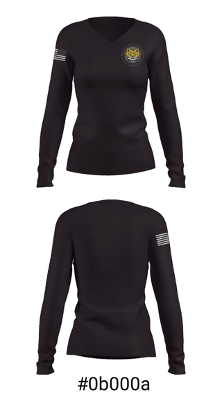 Women's Long Sleeve Vneck Shirt, Benvenue Elementary School, Spirit Store, Teamtime, Team time, sublimation, custom sports apparel, team uniforms, spirit wear, spiritwear, sports uniforms, custom shirts, team store, custom team store, fundraiser sports, apparel fundraiser