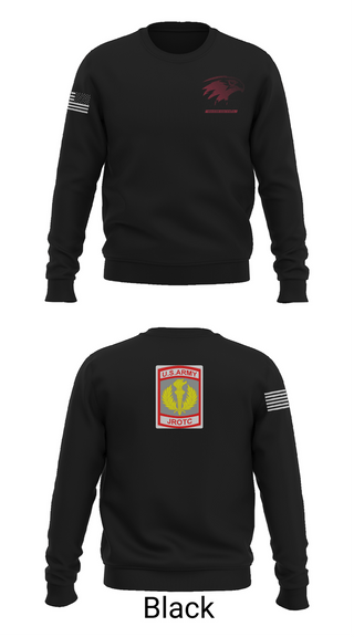 Crew Neck Sweatshirt, Van Horn JROTC, Army, Teamtime, Team time, sublimation, custom sports apparel, team uniforms, spirit wear, spiritwear, sports uniforms, custom shirts, team store, custom team store, fundraiser sports, apparel fundraiser
