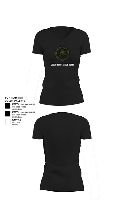 Crisis negotiation team 79113542 Women's Short Sleeve V-neck Shirt - 23