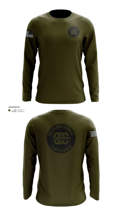 Colorado Combat Conference 90728248 Long Sleeve Performance Shirt 22