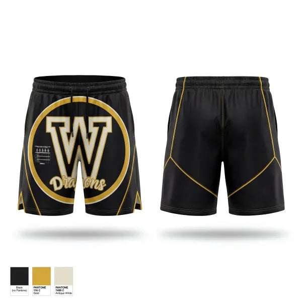 Athletic Shorts With Pockets, Wenonah Lady Dragons, Women's Soccer, Teamtime, Team time, sublimation, custom sports apparel, team uniforms, spirit wear, spiritwear, sports uniforms, custom shirts, team store, custom team store, fundraiser sports, apparel fundraiser