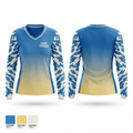 Sandy Thunder 19247743 Women's Long Sleeve V-neck Shirt - 1