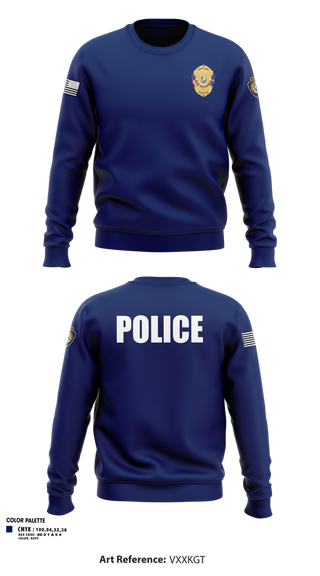 Crew Neck Sweatshirt, Otoe-Missouria Police Department, Police, Teamtime, Team time, sublimation, custom sports apparel, team uniforms, spirit wear, spiritwear, sports uniforms, custom shirts, team store, custom team store, fundraiser sports, apparel fundraiser