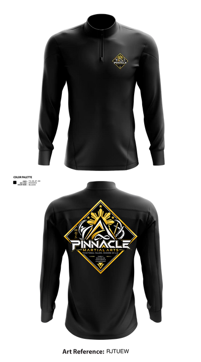 Pinnacle Martial Arts 28485454 Quarter Zip Jacket - 110