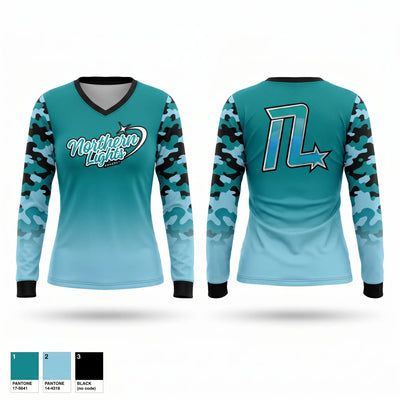 NL Amherst 79799108 Women's Long Sleeve V-neck Shirt - 1