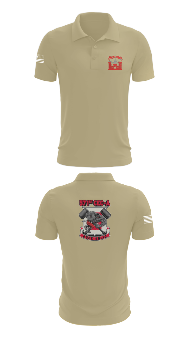 Short Sleeve Performance Polo, 571st CEC-A, , Teamtime, Team time, sublimation, custom sports apparel, team uniforms, spirit wear, spiritwear, sports uniforms, custom shirts, team store, custom team store, fundraiser sports, apparel fundraiser