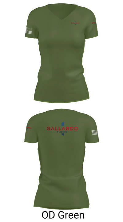 Gallardo Floor’s 5425578 Women's Short Sleeve V-neck Shirt - 48