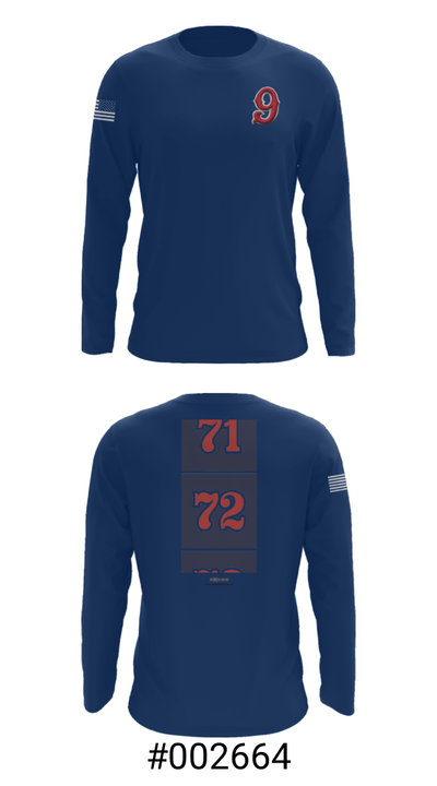 Vacaville fire 82363373 Long Sleeve Performance Shirt - 3
